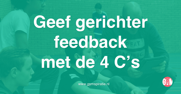 Geef gericht feedback met de 4 C’s