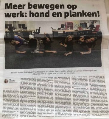 Gymspiratie - Metro - Meer bewegen op kantoor
