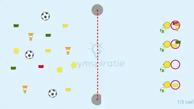 Oefenen volleybaltechnieken