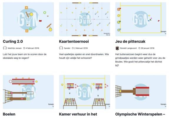 Gymspiratie - Nieuwe layout