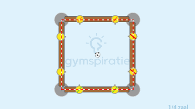 Vierkant voetbal