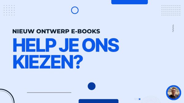Help je mee? We kiezen een nieuw ontwerp voor ons e-book