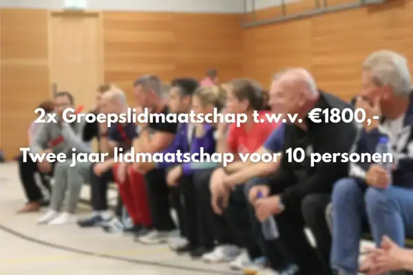 Win een groepslidmaatschap voor je team voor twee jaar